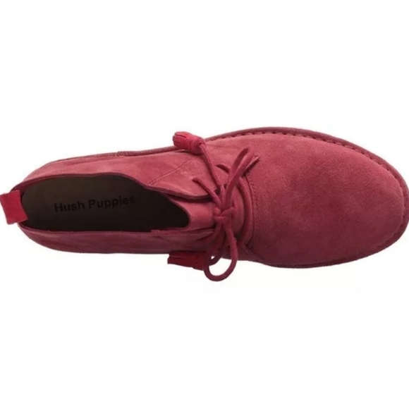 Hush Puppies Women's Cyra Catelyn Boots 5490-603 Dk Red Suede NIB Sz US10/EU42 - Picture 3 of 12